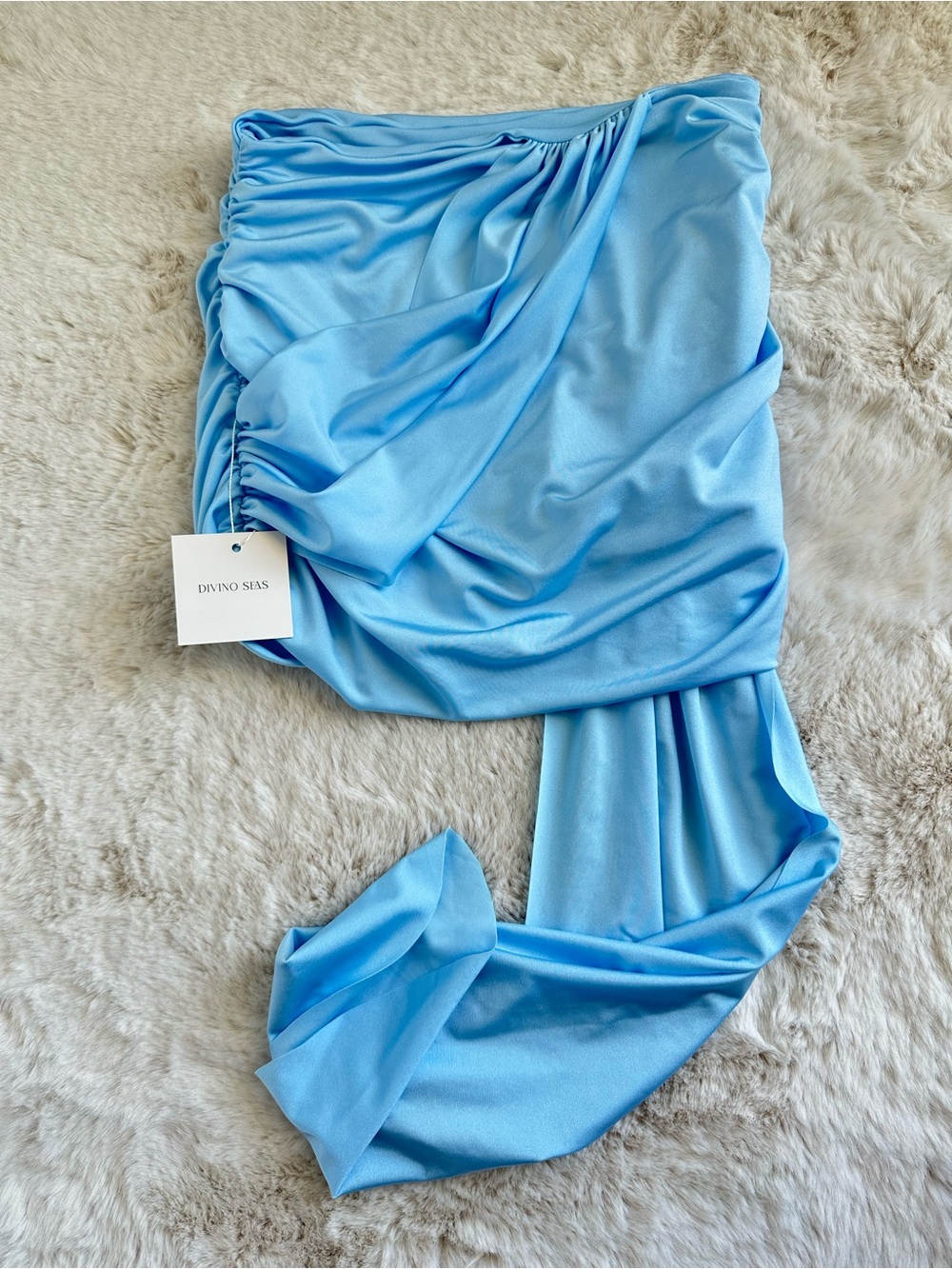 Divino Seas coverups Elise Light Blue Skirt Small NWT swim - Picture 3 of 11